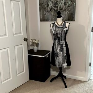 Banana Republic XS Black and White Dress
